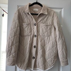 Z Supply Beige Quilted Jacket